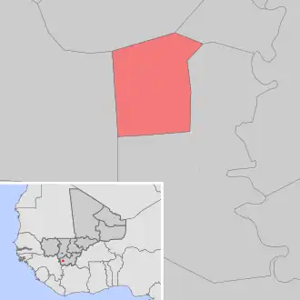 Kaart van Bolo-Fouta