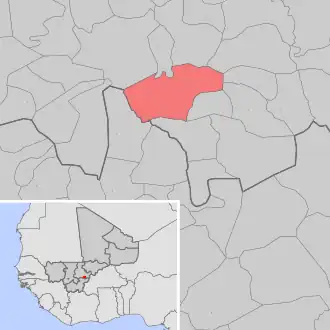 Kaart van Diakourouna