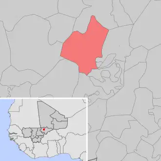 Kaart van Dialloubé