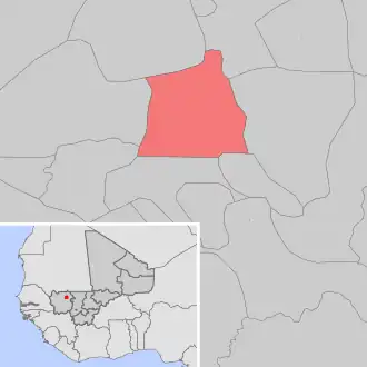 Kaart van Diangounté