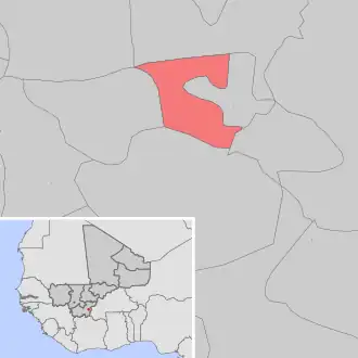 Kaart van Diomaténé