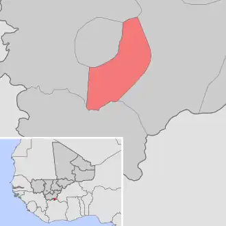 Kaart van Dioumaténé