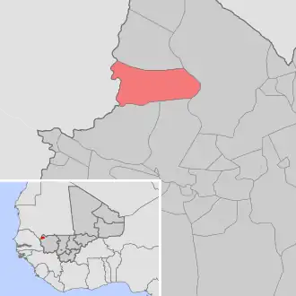 Kaart van Djélébou