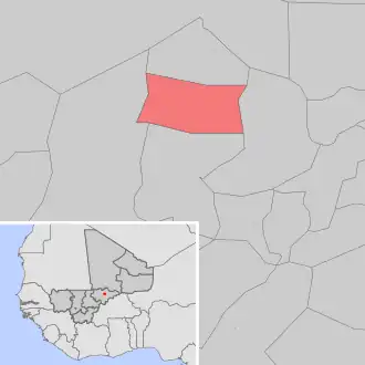 Kaart van Dogani Béré