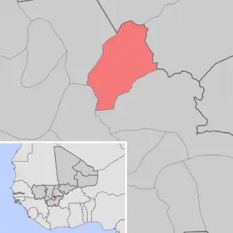 Kaart van Dolendougou