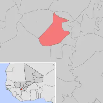 Kaart van Faragouaran