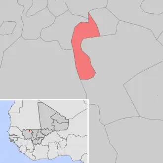 Kaart van Fassoudébé