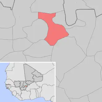 Kaart van Gouadji Kao