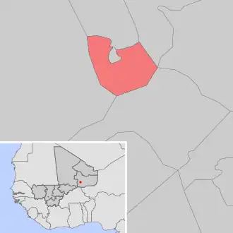 Kaart van Gounzoureye