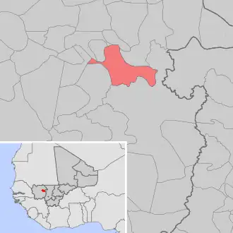 Kaart van Guémoukouraba