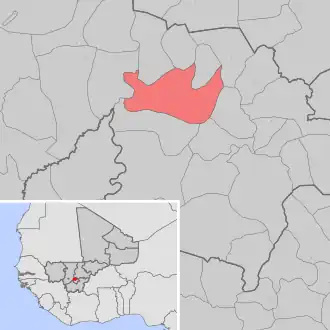 Kaart van Kaladougou