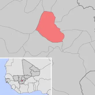 Kaart van Kilidougou