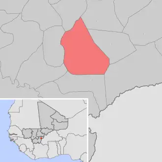 Kaart van Kolonigué