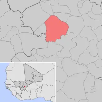 Kaart van Konséguéla