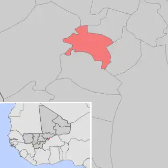 Kaart van Léssagou Habé