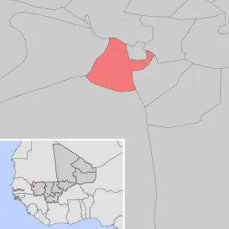 Kaart van Liberté Dembaya