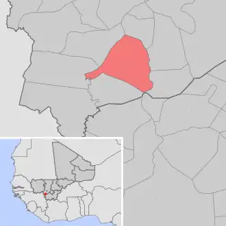 Kaart van Maramandougou