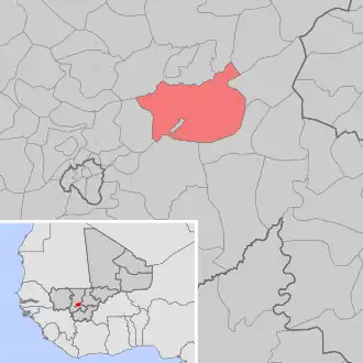 Kaart van Méguétan