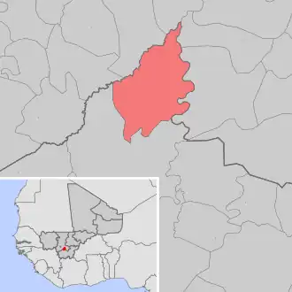 Kaart van Méridiéla