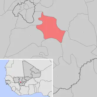 Kaart van Mountougoula