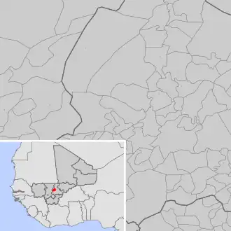 Kaart van N'Koumandougou