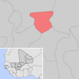 Kaart van Nioro du Sahel