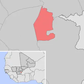 Kaart van Nongo-Souala