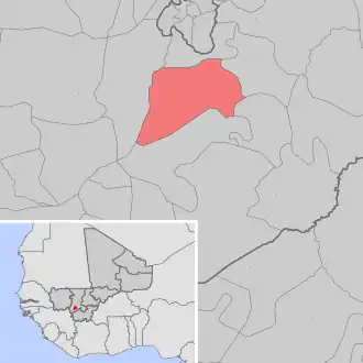 Kaart van Sanankoroba