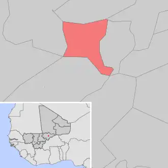 Kaart van Ségué-Iré