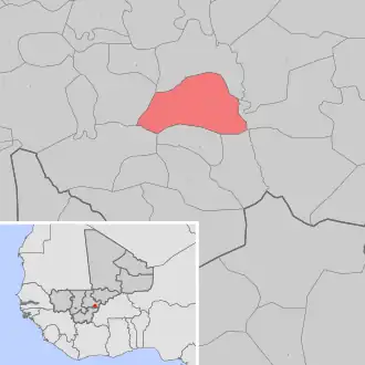 Kaart van Sourountouna