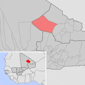 Kaart van Timtaghene