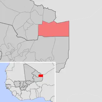 Kaart van Tin Essako