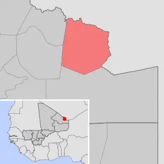 Kaart van Tinzawatène