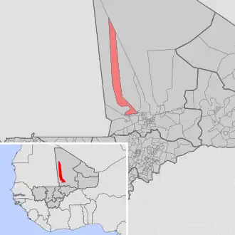 Kaart van Tin Aïcha