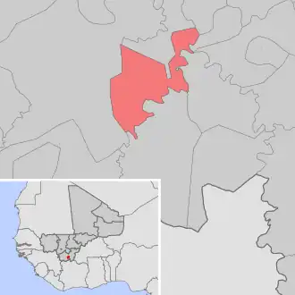 Kaart van Tousséguéla