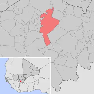 Kaart van Zantiébougou