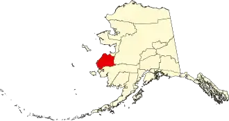 Locatie van Wade Hampton Census Area in Alaska