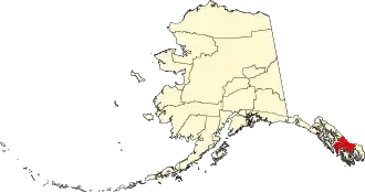 Locatie van Wrangell-Petersburg Census Area in Alaska