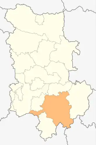 Kaart van Asenovgrad