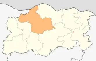 Kaart van Dolna Mitropolija