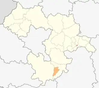 Kaart van Dolna Banja