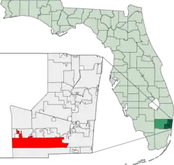 Locatie van Pembroke Pines