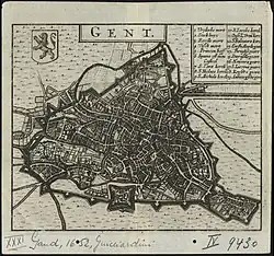 File:Map of Ghent by Guicciardini, 1652.jpg
