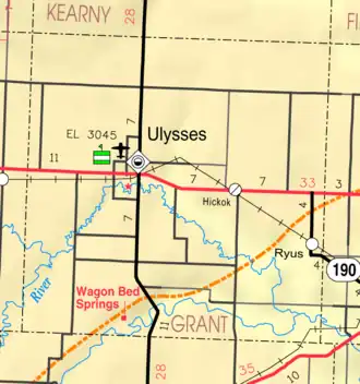 Kaart van Grant County