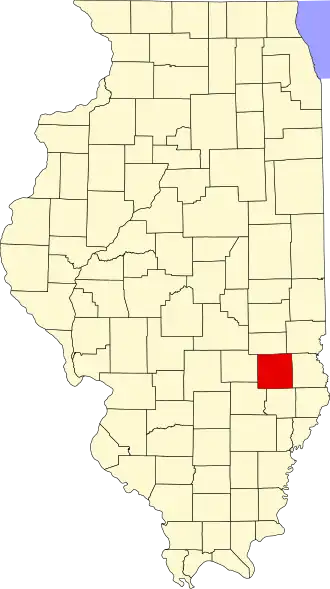 Locatie van Jasper County in Illinois