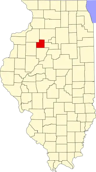 Locatie van Stark County in Illinois