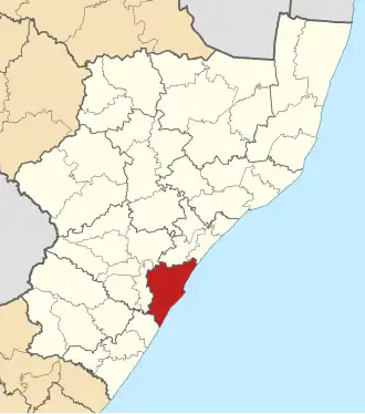 District eThekwini in Zuid-Afrika