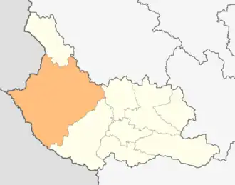 Kaart van Kjoestendil