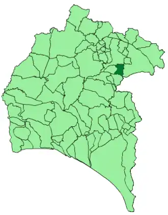 Kaart van La Granada de Río-Tinto