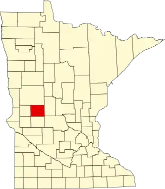 Locatie van Douglas County in Minnesota